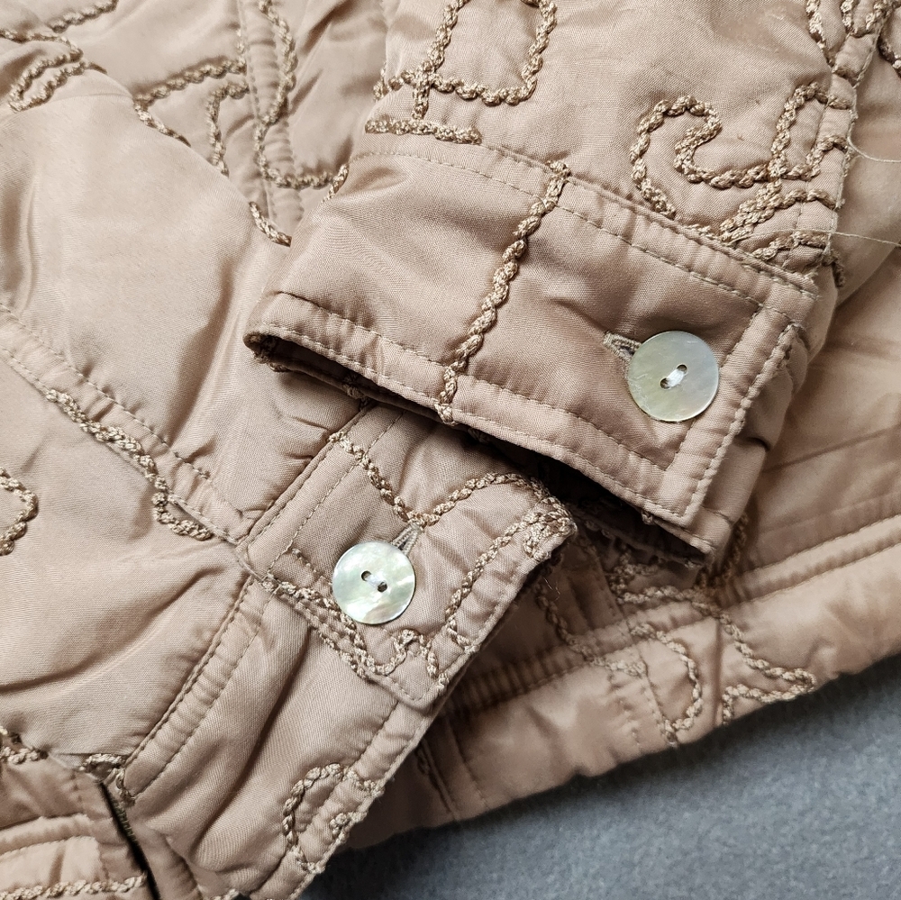 Vintage Ruby Rd. Embroidered Zip Puff Jacket - Picture 5 of 13